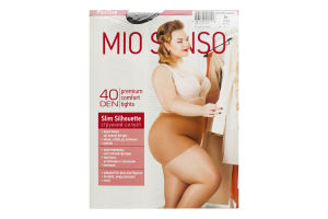 Колготки жіночі Mio Senso Slim Silhouette PlusSize 40den 5+ taupe