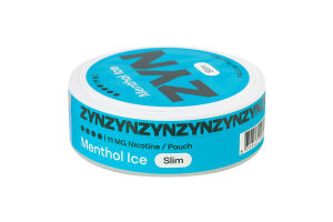 Подушечки никотиносодержащие бестабачные для орального использования с подсластителем Menthol ice Slim ZYN 20х0.7г