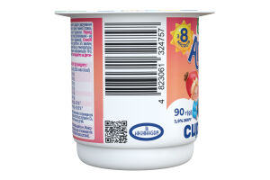 Сирок 3.9% для дітей від 8міс з наповнювачем фруктовим Малина-чорна смородина-шипшина Імуніті Агуня ст 90г