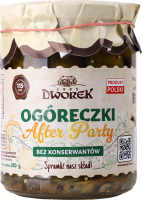 Огурцы маринованные пастеризованные After party Dworek с/б 510г