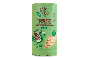 Хлібці гречані хрусткі з насінням конопель Tasty Style м/у 110г
