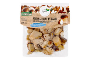 Грибы белые замороженные резаные Spela в/у 300г
