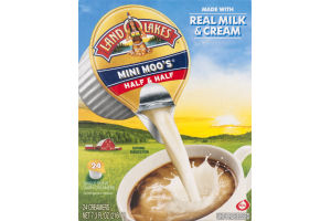 Land O'Lakes Mini Moo's Half & Half Single Serve Dairy Creamers - 24 CT