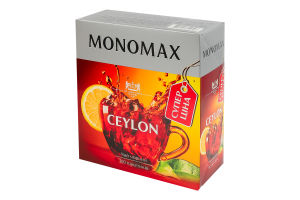 Чай черный цейлонский байховый мелкий Ceylon Monomax в/с к/у 100х1.5г