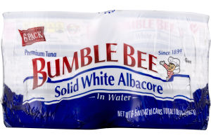 Bumble Bee Solid White Albacore in Water - 6 CT