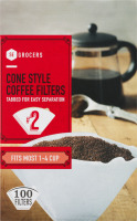 SE Grocers Coffee Filters Cone Style #2 - 100 CT