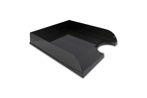 Лоток для бумаги горизонтальный черный №ЛГ-04 ТОВ АСН ЛТД 1шт