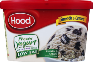 Hood Frozen Yogurt Low Fat Cookies & Cream