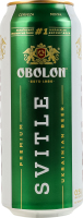 Пиво 0.5л 4.5% светлое пастеризованное Оболонь ж/б