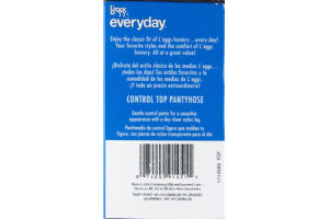 L'eggs Everyday B Off Black Control Top Pantyhose - 4 CT