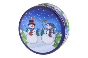 Smart Living Christmas Round Cookie Tin