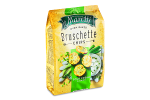 Брускетты хлебные запеченные Sour cream&onion Maretti м/у 140г