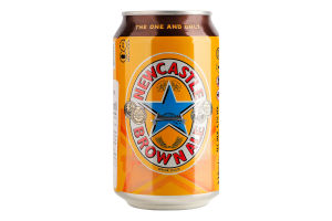 Пиво 330мл 4.7% напівтемне пастеризоване Brown Ale Newcastle з/б