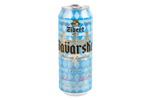 Пиво специальное 0.5л 5% светлое пастеризованное Баварское Zibert ж/б