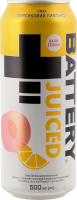 Напиток энергетический безалкогольный среднегазированный Peach lemonade Juiced Battery ж/б 500мл
