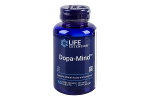 Добавка диетическая вегетарианские таблетки Dopa-mind Life Extension 60шт