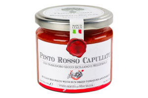 Соус Frantoi Cutrera Капуліату песто в'ял том-петр