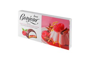 Десерт вкус Панна-котты и малины Bonjour к/у 232г