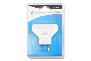 Ночник Electraline LED с кнопкой белый
