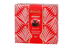 Цукерки праліне з темного шоколаду з вишнею та лікером Il boero Witor's к/у 200г