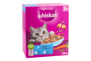 Корм сухий повнораціонний для дорослих котів з тунцем Whiskas к/у 800г
