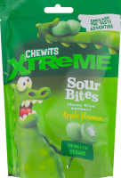 Конфеты со вкусом яблока и лимона с кислинкой Sour bites Xtreme Chewits д/п 115г