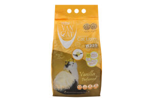 Наполнитель кошачий белый Vanilla perfumed Super Premium VanCat 5кг