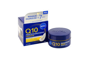 Крем для лица против морщин ночной восстанавливающий Q10 Сила Nivea 50мл