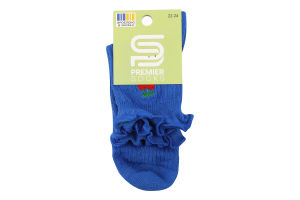 Шкарпетки підліткові в рубчик з вишивкою та рюшею р.20-24 Premier Socks