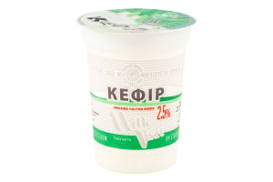 Кефір 2,5% 200г стакан Milk Visit