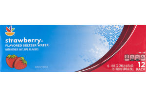 Ahold Flavored Seltzer Water - 12 PK