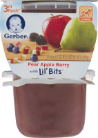 Gerber Pear Apple Berry with Lil' Bits 3rd Foods