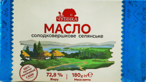 Масло Чутянка 72,8% 180 г Селянське
