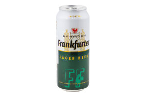 Пиво 0.5л 4.9% Lager Frankfurter з/б