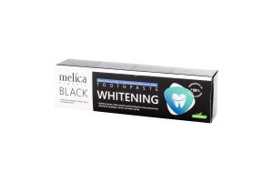 Паста зубна Відбілююча з чорним деревним вугіллям 100мл Меліса Органік