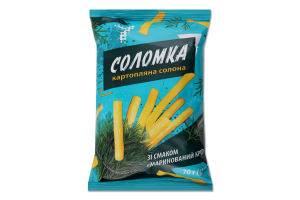 Соломка картопляна 7 70 г зі смаком Маринований кріп