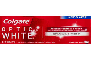 Colgate Optic White Anticavity Fluoride Toothpaste Sparkling White