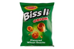 Снеки Bissli пшеничні зі смаком цибулі