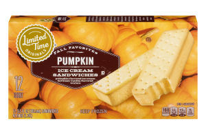 Ahold Ice Cream Sandwiches Pumpkin - 12 CT