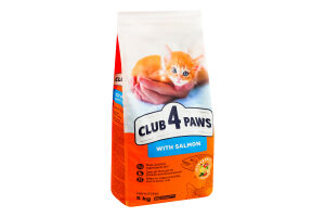 Корм сухий повнораціонний для кошенят З лососем Premium Club 4 Paws м/у 5кг