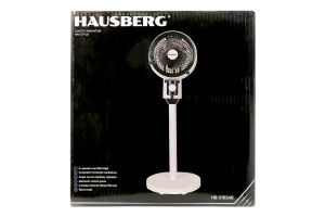 Вентилятор підлоговий чорно-білий 220-240В 3швидкості Hausberg Home