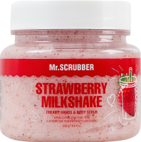 Крем-скраб для рук и тела с ароматом клубничного коктейля Mr.Scrubber 250г