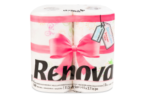 Папір туалетний Renova Design 3-шаровий