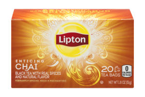 Lipton Enticing Chai Tea Bags - 20 CT