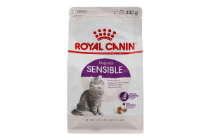 Корм сухой для котов от 1года с чувствительным пищеварением Sensible Royal Canin м/у 400г