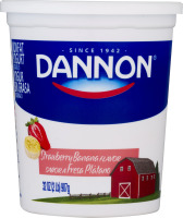 Dannon Nonfat Yogurt Strawberry Banana Flavor