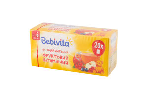 Фіточай для дітей від 6міс фруктовий вітамінний Bebivita к/у 20х1.5г