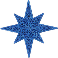 Підвіска Зірка Різдвяна блиск 12х12см 2315-3