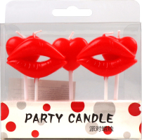 Набір свічок Серця та поцілунки 5шт Оффтоп