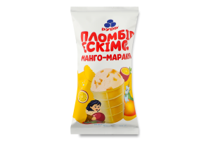 Морозиво пломбір Манго-маракуя Ескімос Рудь м/у 80г